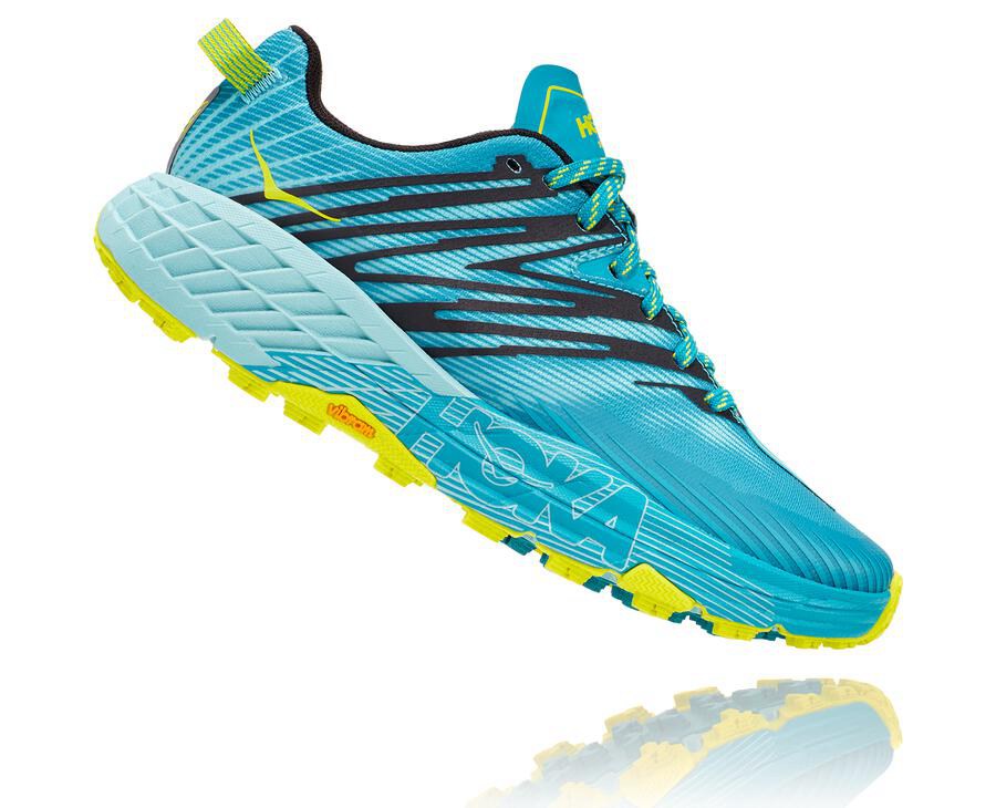 Tenis Trail Hoka One One Feminino Turquesa - Speedgoat 4 - 379-TRPAEK